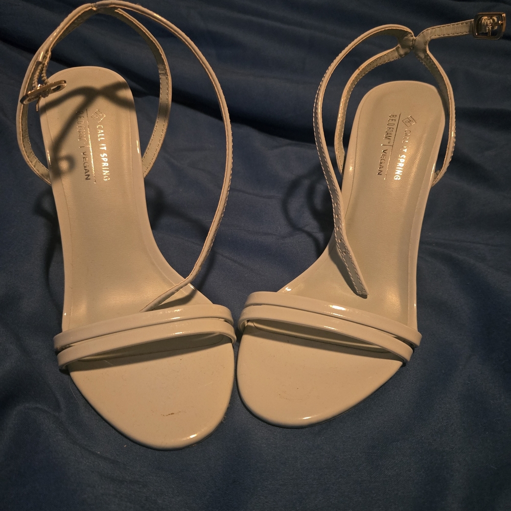 Call It Spring Baby Blue Strappy Heels
